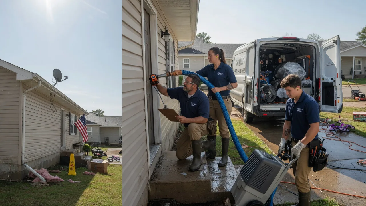Ceiling Water Damage Restoration in Gorham, IL near me
